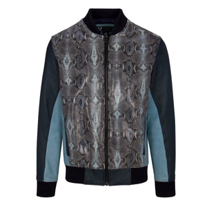 BLUE PYTHON SKIN JACKET (LIMITED EDITION)