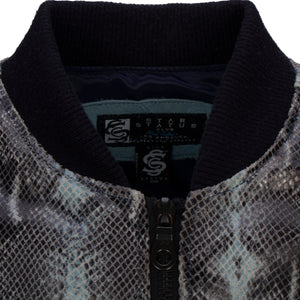 BLUE PYTHON SKIN JACKET (LIMITED EDITION)