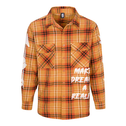 "PARIS DREAM" FLANNEL (ORANGE)