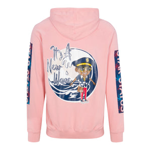 "IT'S A NEW WAVE" HOODIE (SALMON)