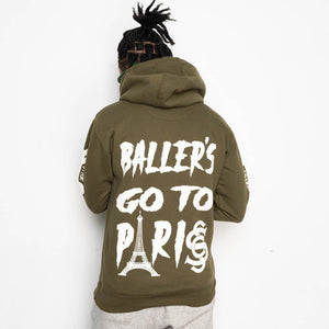 "PARIS DREAM" HOODIE (OLIVE)