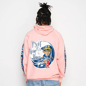 "IT'S A NEW WAVE" HOODIE (SALMON)