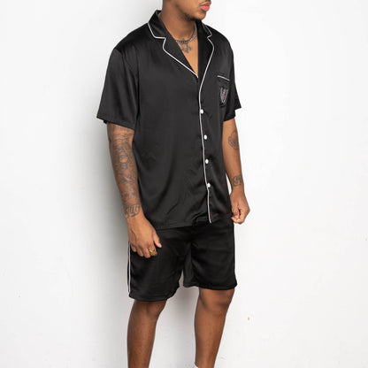 DIDDY SHIRT + SHORTS SET (BLACK)