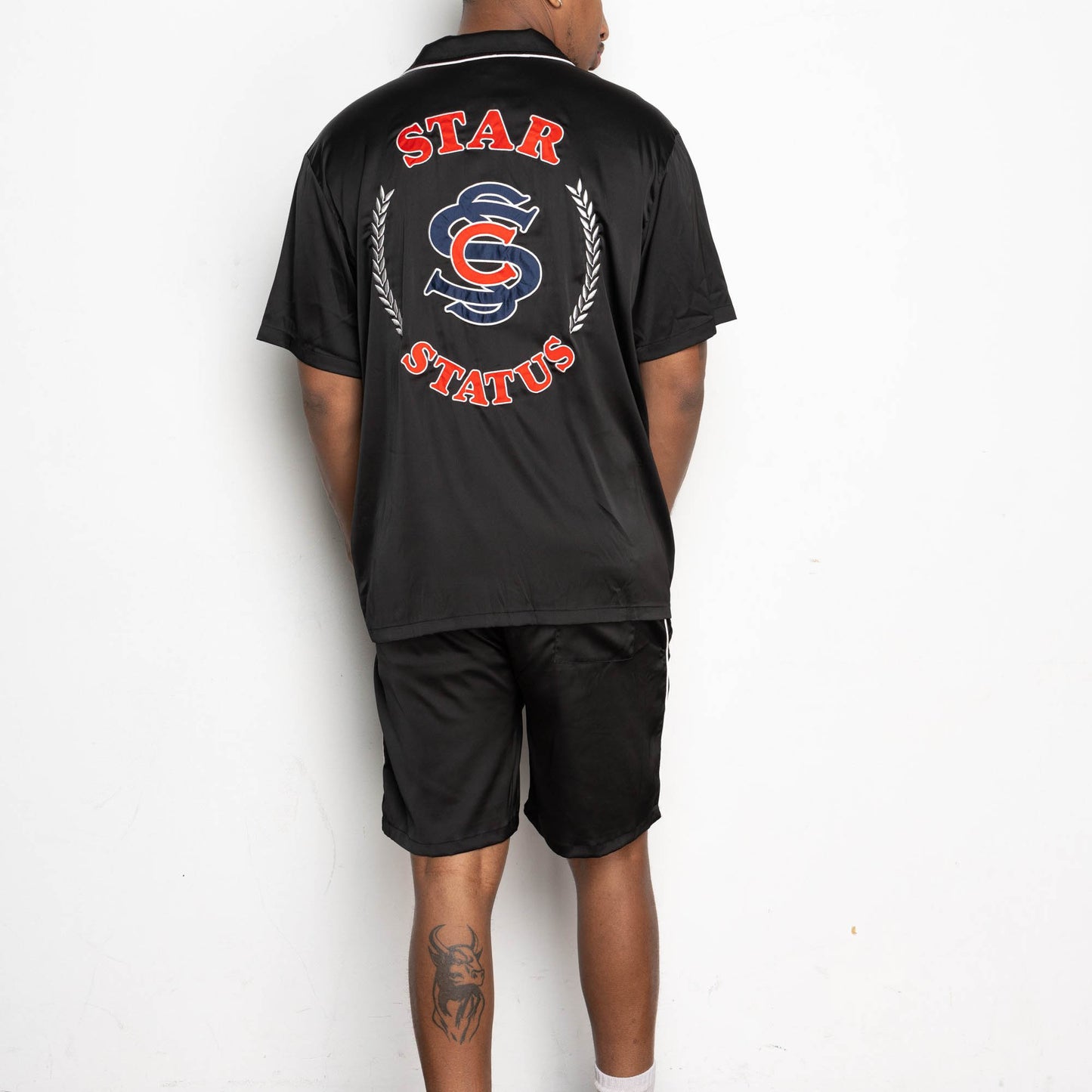 DIDDY SHIRT + SHORTS SET (BLACK)