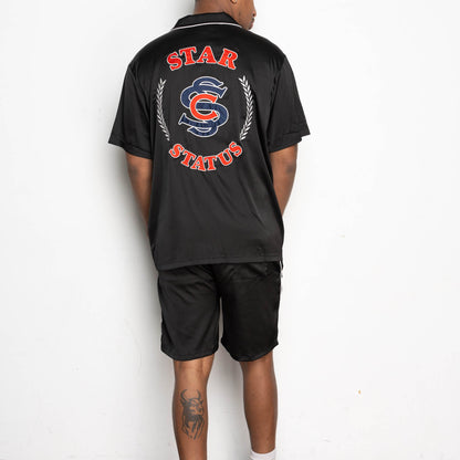 DIDDY SHIRT + SHORTS SET (BLACK)